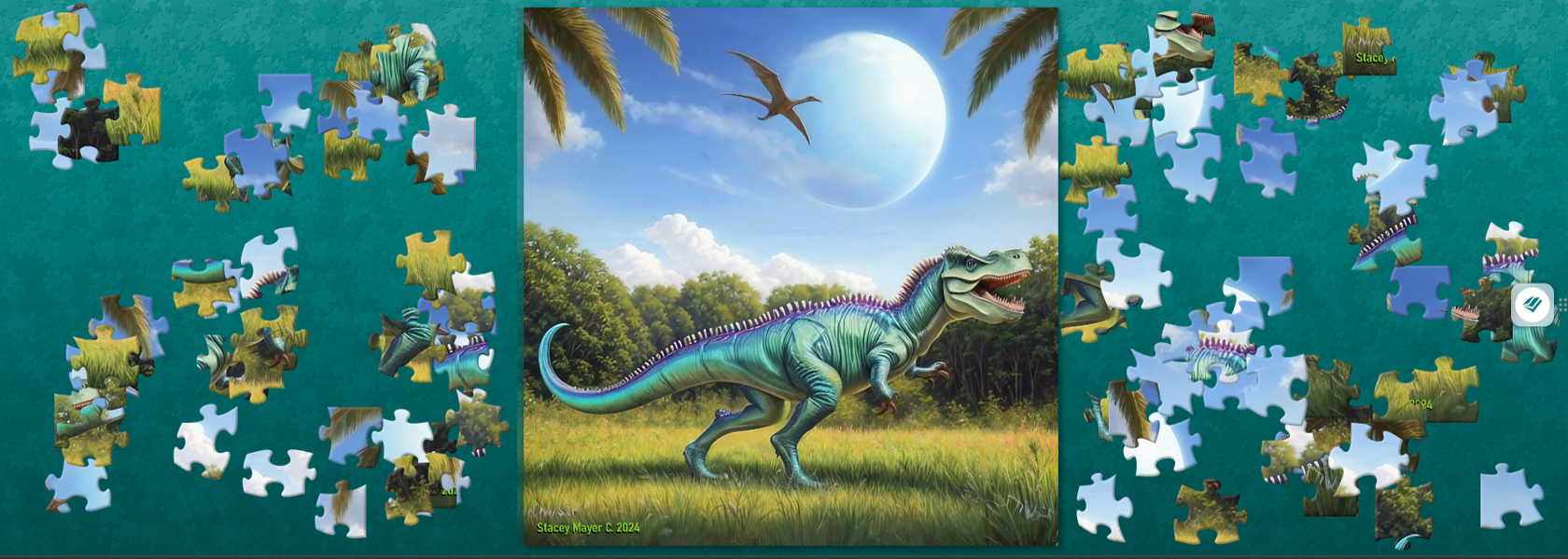 Stacey's Tyrannasaurus Rex Dinosaur Jigsaw Puzzle C. 2024