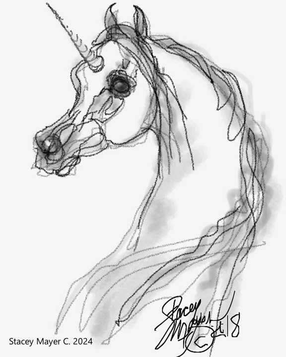 Unicorn to print and color