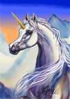 Fantasy Unicorn to color