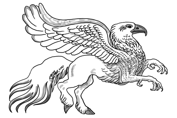 hippogriff hippogryph to color