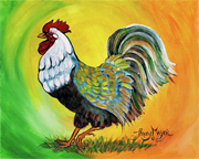 Bantam Rooster Friend