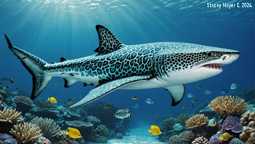 Leopard Shark to color