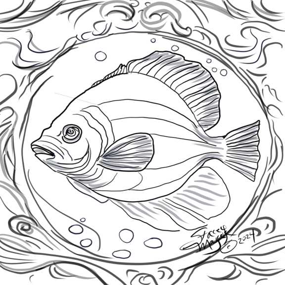 Leopard Shark coloring book