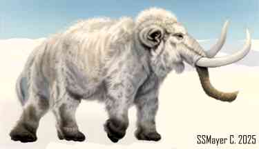 Woolly Mammoth to Print and Color